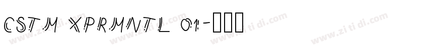 CSTM XPRMNTL 01字体转换